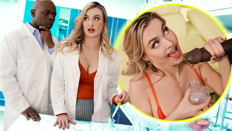 BBC Paradise – It’s for Research! MILF Scientist Milks BBC Lab Partner
