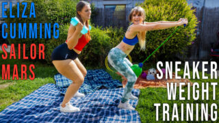 Girls Out West - Eliza C & Sailor M - Sneaker Weight Training Full HD Video Free