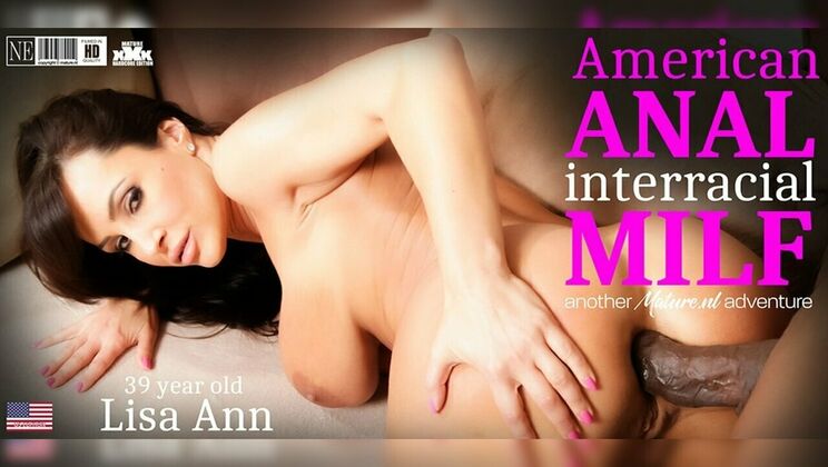 Mature.nl – American anal loving MILF Lisa Ann gets an anal interracial fuck from a big black cock guy