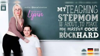 Mature.nl - Blonde MILF Lynn teaches her stepson how to fuck his stepmom and make her cum Full HD Video Free
