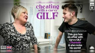 Mature.nl - Curvy British GILF Chantelle is fucking and sucking a cheating young guy on the sofa Full HD Video Free