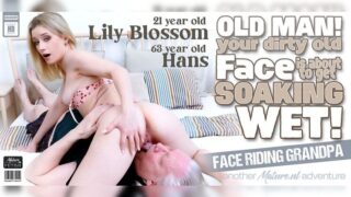 Mature.nl - Dirty old grandpa gets his face soaking wet by the hot 21 year old face sitting babe Lily Blossom Full HD Video Free