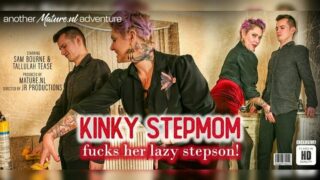 Mature.nl - Kinky Stepmon fucks her lazy stepson! Full HD Video Free