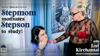 Mature.nl – This toyboy gets fucking motivated by his horny stepmom Lori Kirchantal to study and fuck hardcore