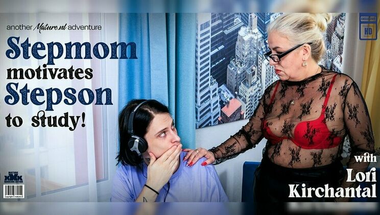 Mature.nl – This toyboy gets fucking motivated by his horny stepmom Lori Kirchantal to study and fuck hardcore