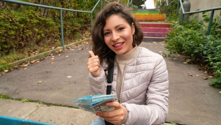 Public Agent – Big dick public blowjob and POV sex