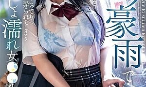 Watch A sudden sudden downpour...A woman with a wet body that is soaked in by her see-through pie and is played with..Rin Yoda