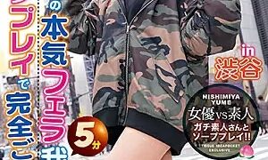 Watch If You Can Put Up With Yume Nishimiya's Serious Blowjob For 5 Minutes, We Will Serve You Completely With Soap Play! In Shibuya