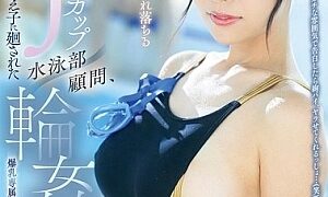 Watch Voluptuous J-Cup spilling out of competitive swimsuit Swimming club advisor, gangbanged by students at training camp Ueba Aya