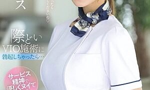 Watch If You Get An Erection During A Risky VIO Treatment... A Beautiful And Sexy Men's Hair Removal Girl Will Gently Give You A Handjob With A Spirit of Service. Hana Alice